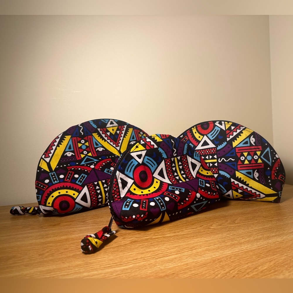 Cosmetic bag set of 3